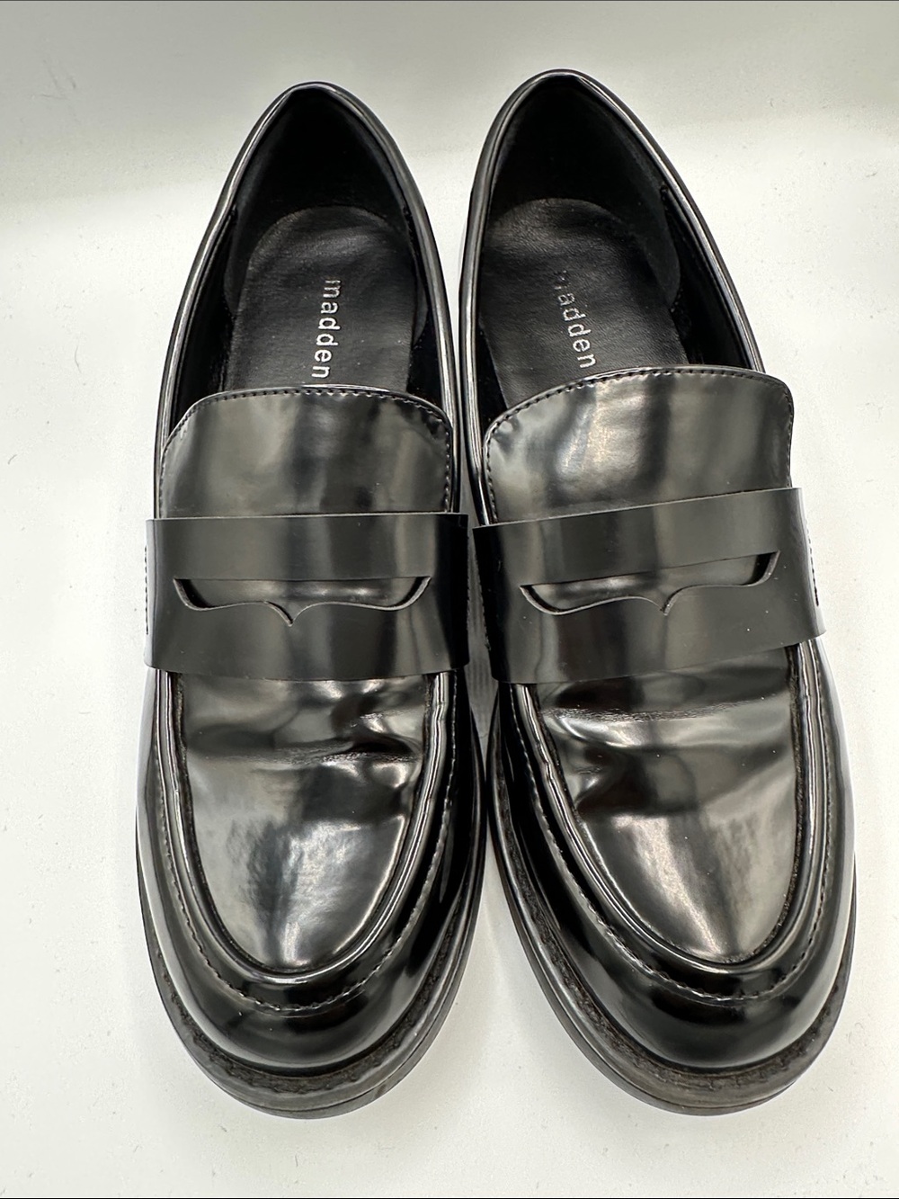 Madden Girl black Cecilly penny loafers, size 7M - Picture 9 of 9